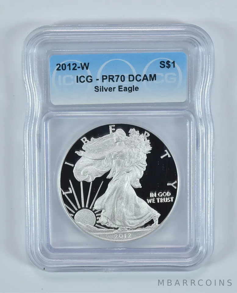 2012-W American Silver Eagle PR70 DCAM ICG