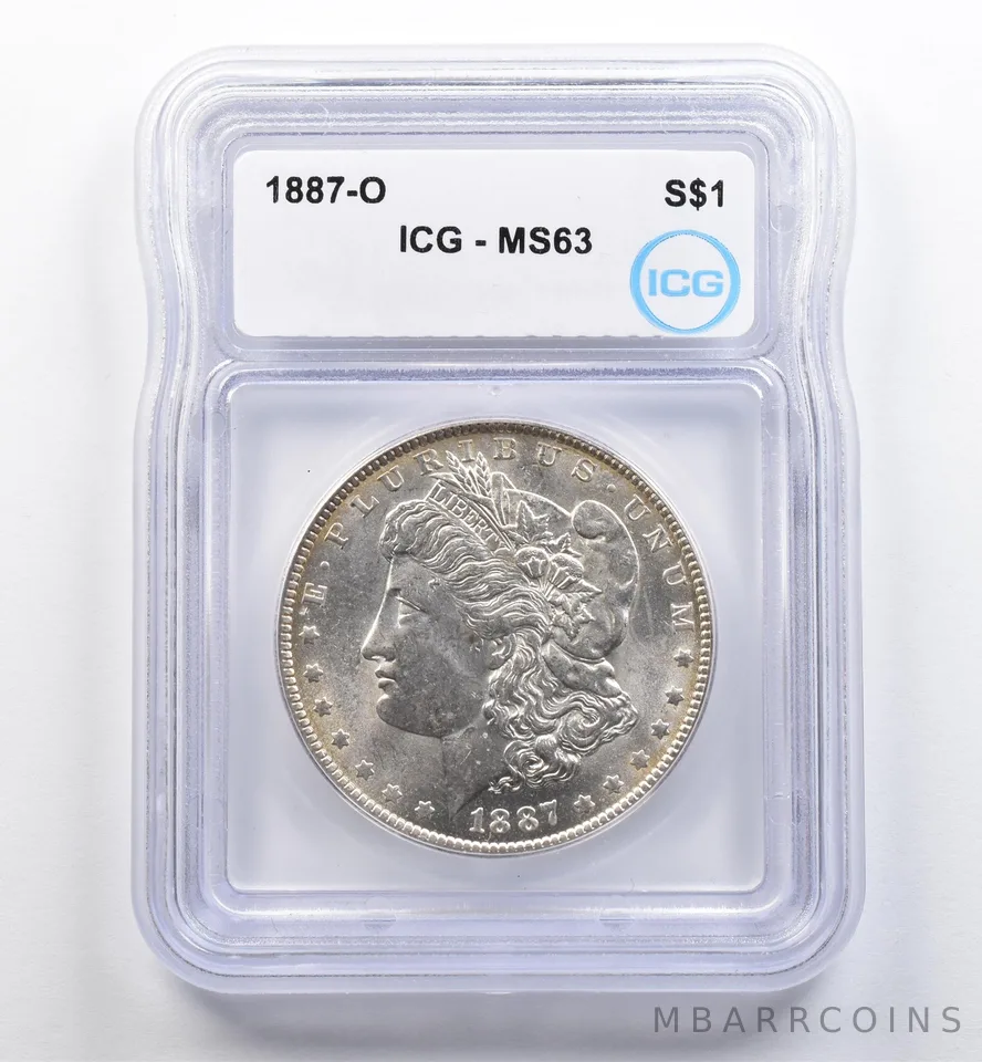 1887-O Morgan Silver Dollar MS63 ICG *9046