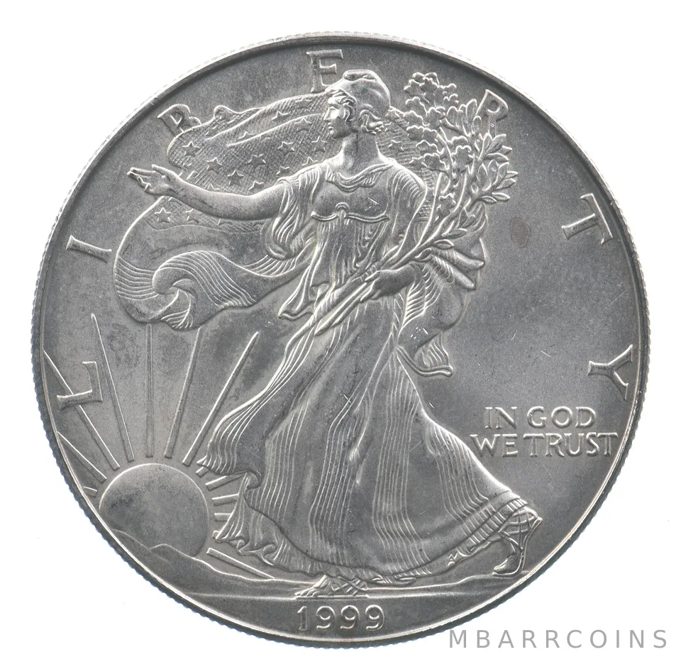 Better Date 1999 American Silver Eagle 1 Troy Oz .999 Fine Silver *536