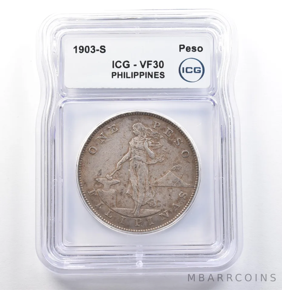 1903 S Philippines Peso VF30 ICG a9926