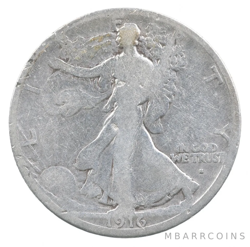1916-S Walking Liberty Half Dollar *7087