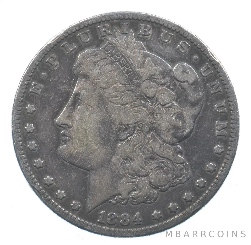 Early - 1884 Morgan Silver Dollar - 90% US Coin *045