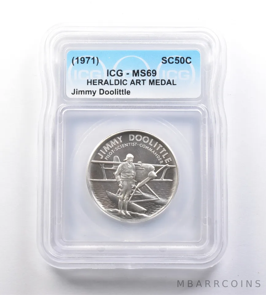 (1971) So-Called Half Dollar Jimmy Doolittle MS69 ICG *7187