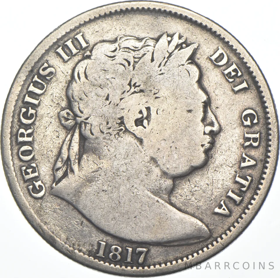 1817 United Kingdom 1/2 Crown Great Britain *7919