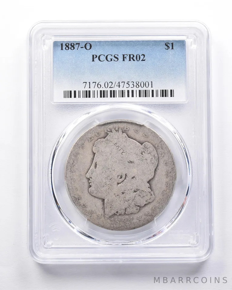 FR02 1887-O Morgan Silver Dollar PCGS Low Ball *6960