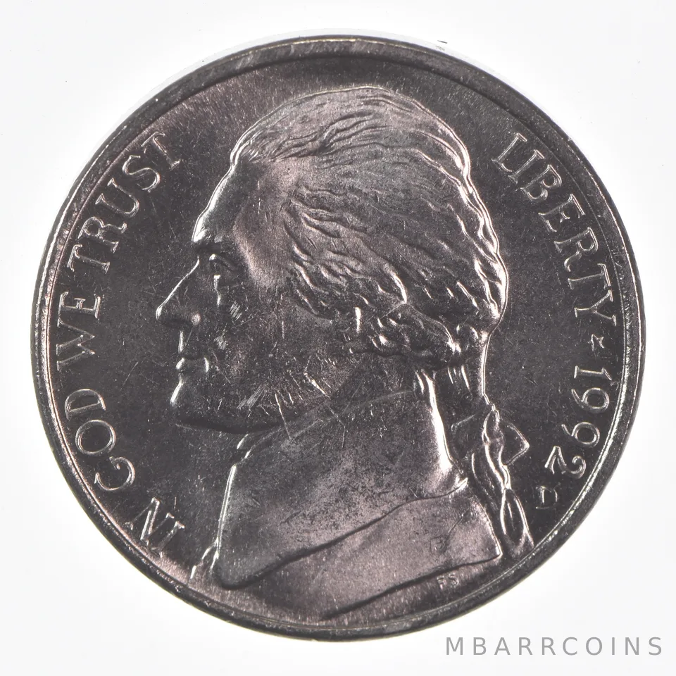 1992-D Jefferson Nickel Unc