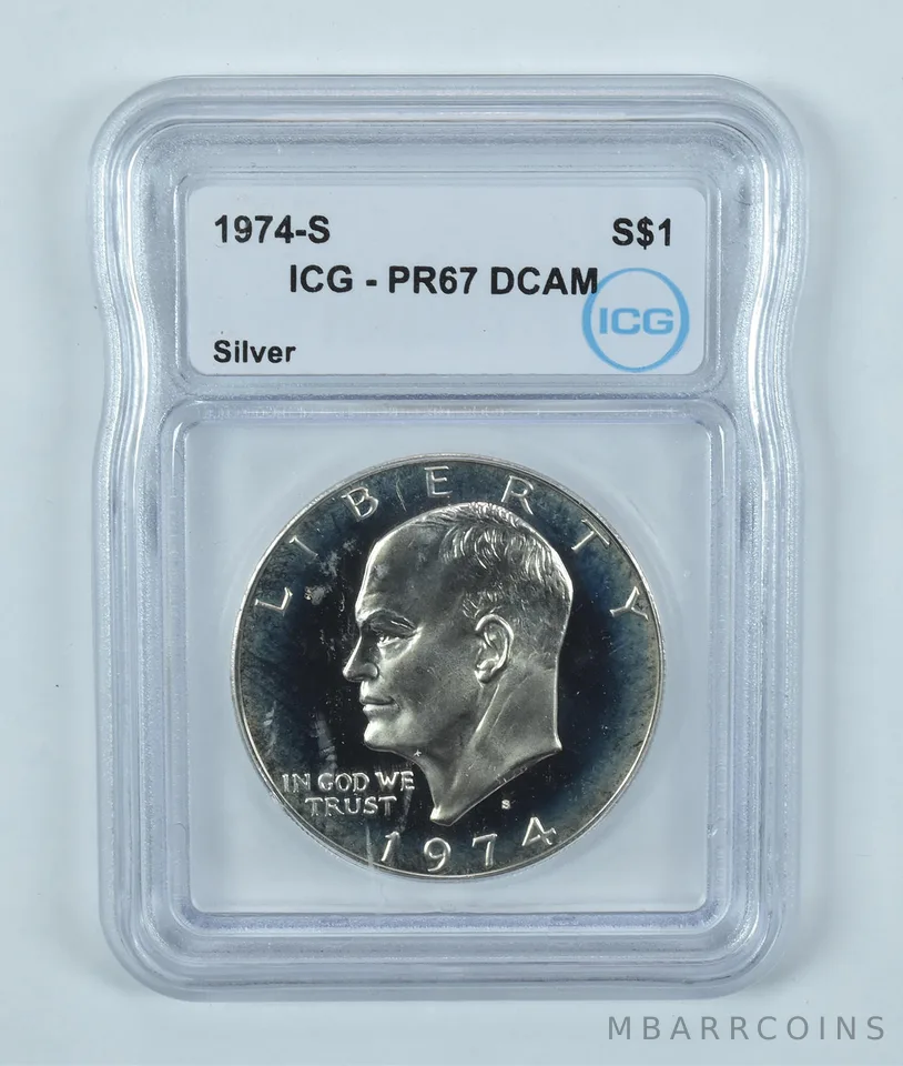 1974-S Eisenhower $1 Silver PR67 DCAM ICG
