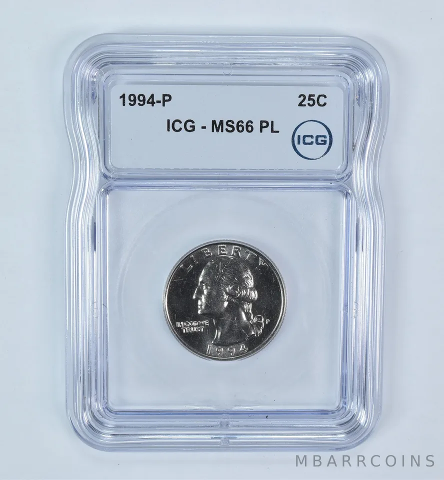 1994-P Washington Quarter MS66 PL ICG