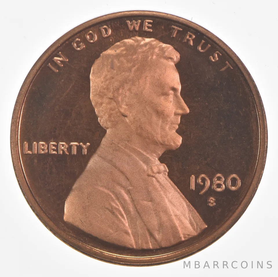 1980-S Lincoln Memorial Cent Proof