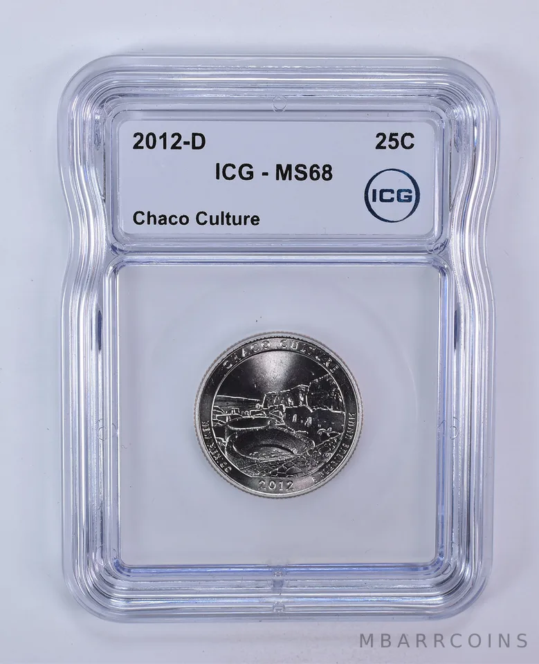 2012-D Washington Quarter ATB Chaco Culture MS68 ICG