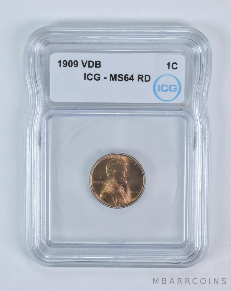 1909 Lincoln Wheat Cent VDB MS64 RD ICG