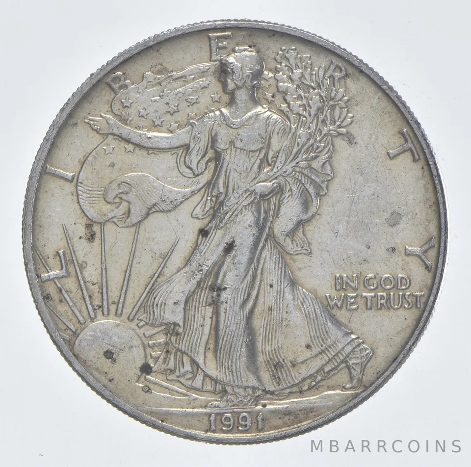 Better Date 1991 American Silver Eagle 1 Troy Oz .999 Fine Silver *151