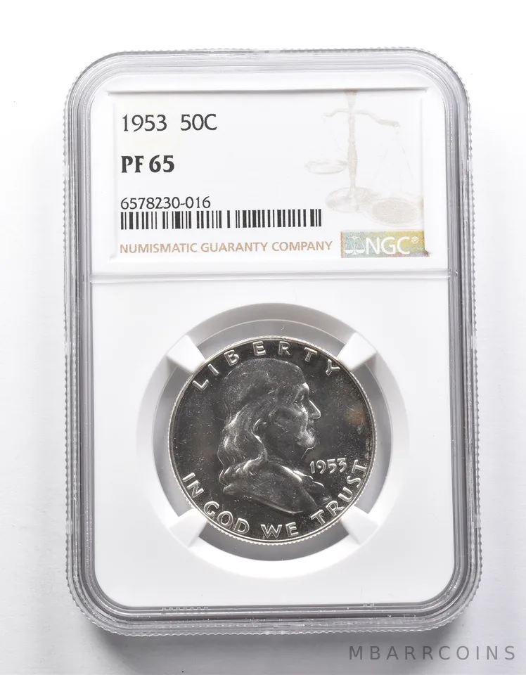 PF65 1953 Franklin Half Dollar NGC a9913