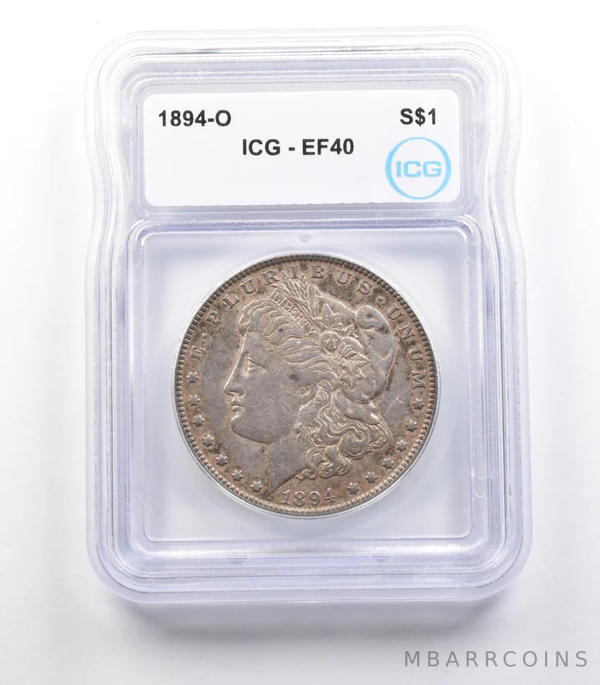1894-O Morgan Silver Dollar EF40 ICG *2389