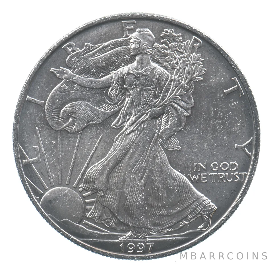 Better Date 1997 American Silver Eagle 1 Troy Oz .999 Fine Silver *648