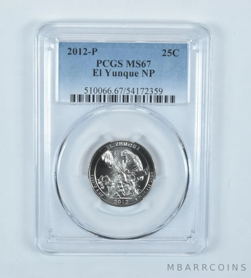 2012-P Washington Quarter ATB El Yunque MS67 PCGS