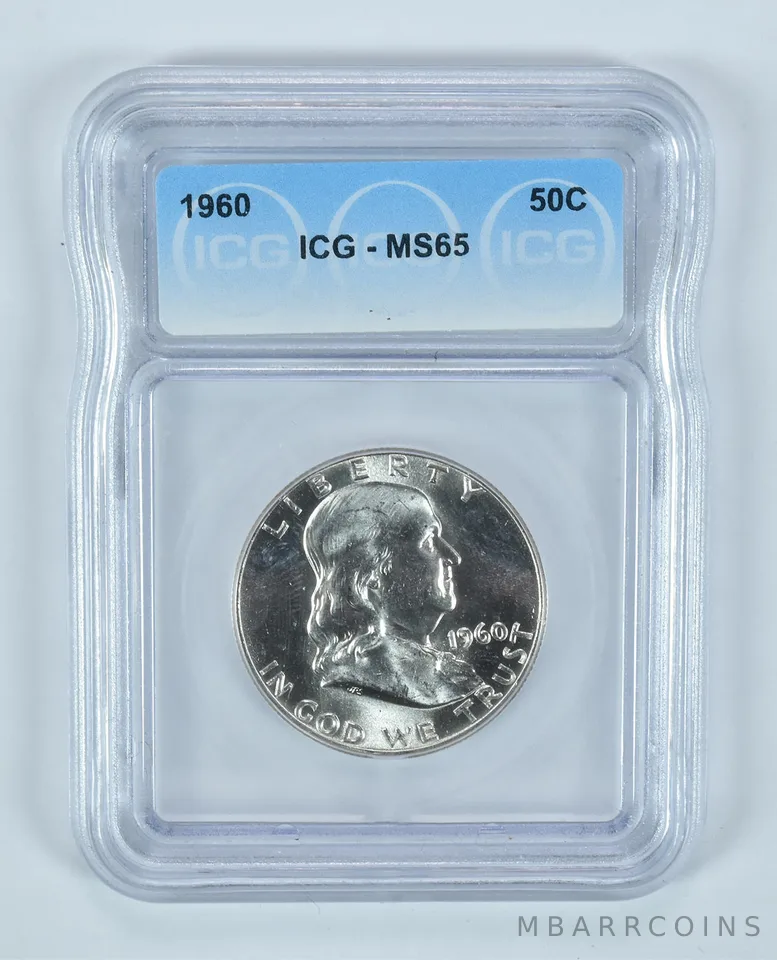 1960 Franklin Half Dollar MS65 ICG