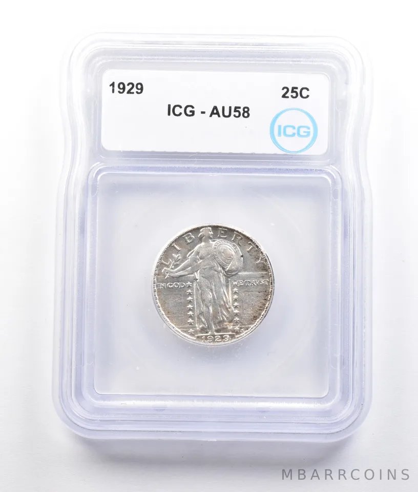 1929 Standing Liberty Quarter AU58 ICG *2744