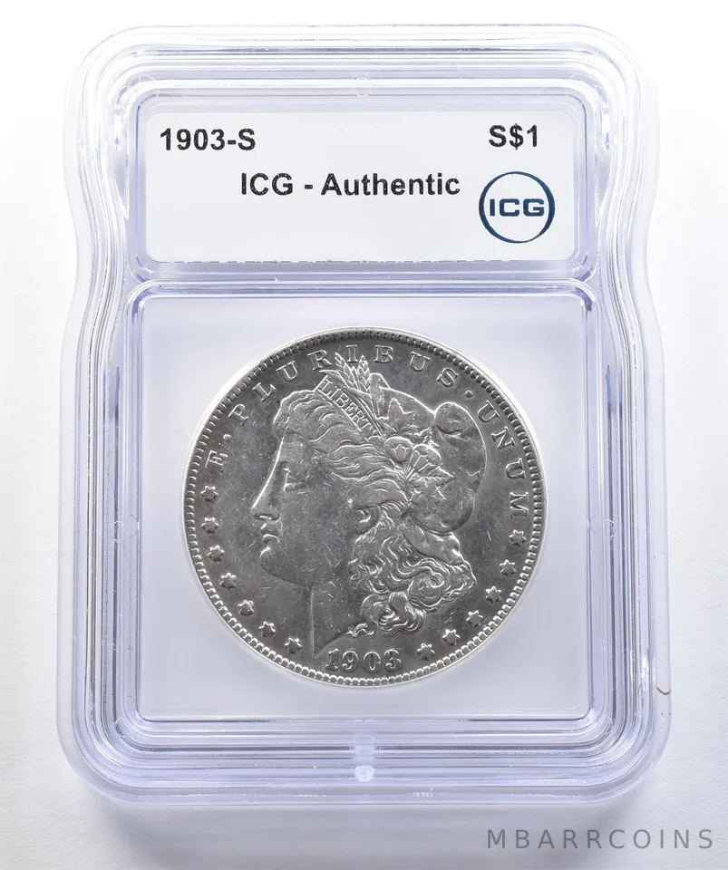 1903-S Morgan Silver Dollar Authentic ICG a7763
