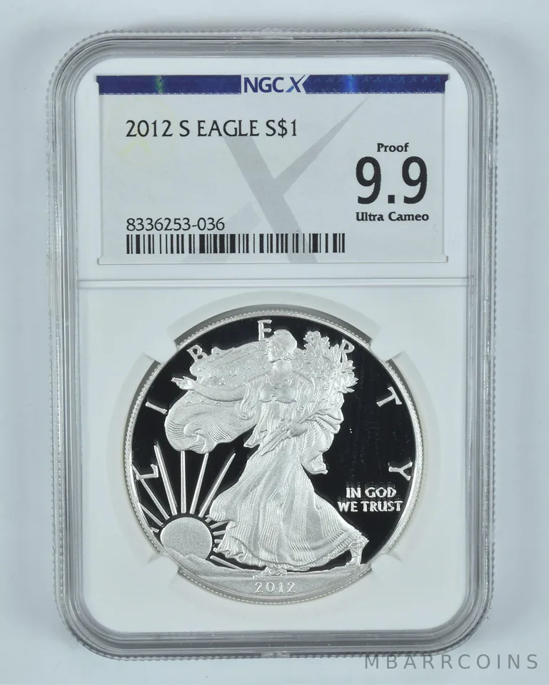 2012-S American Silver Eagle Proof 9.9 UCAM NGC X NGCX