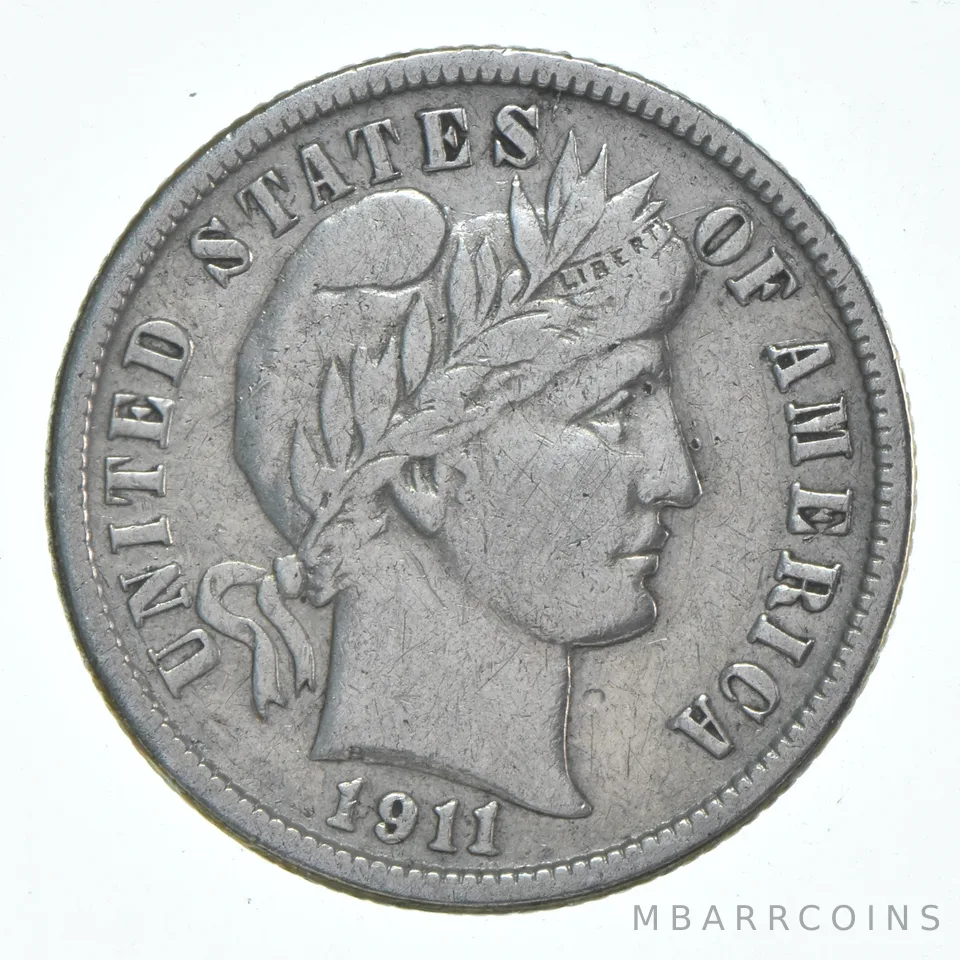 1911-D Barber Dime *6164