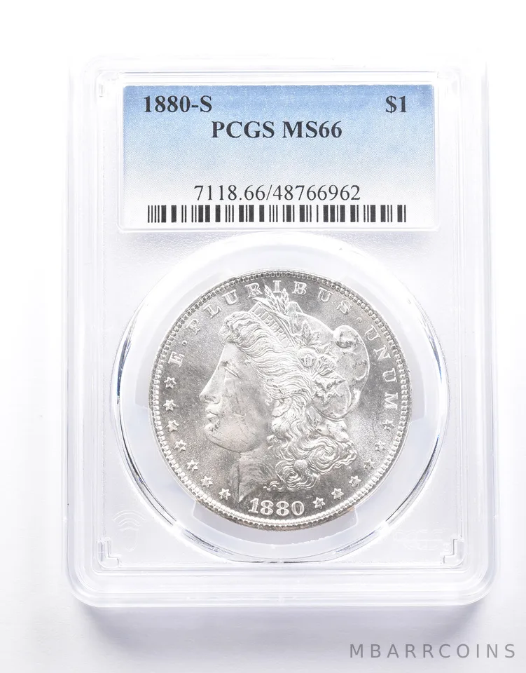 1880-S Morgan Silver Dollar MS66 PCGS a0646