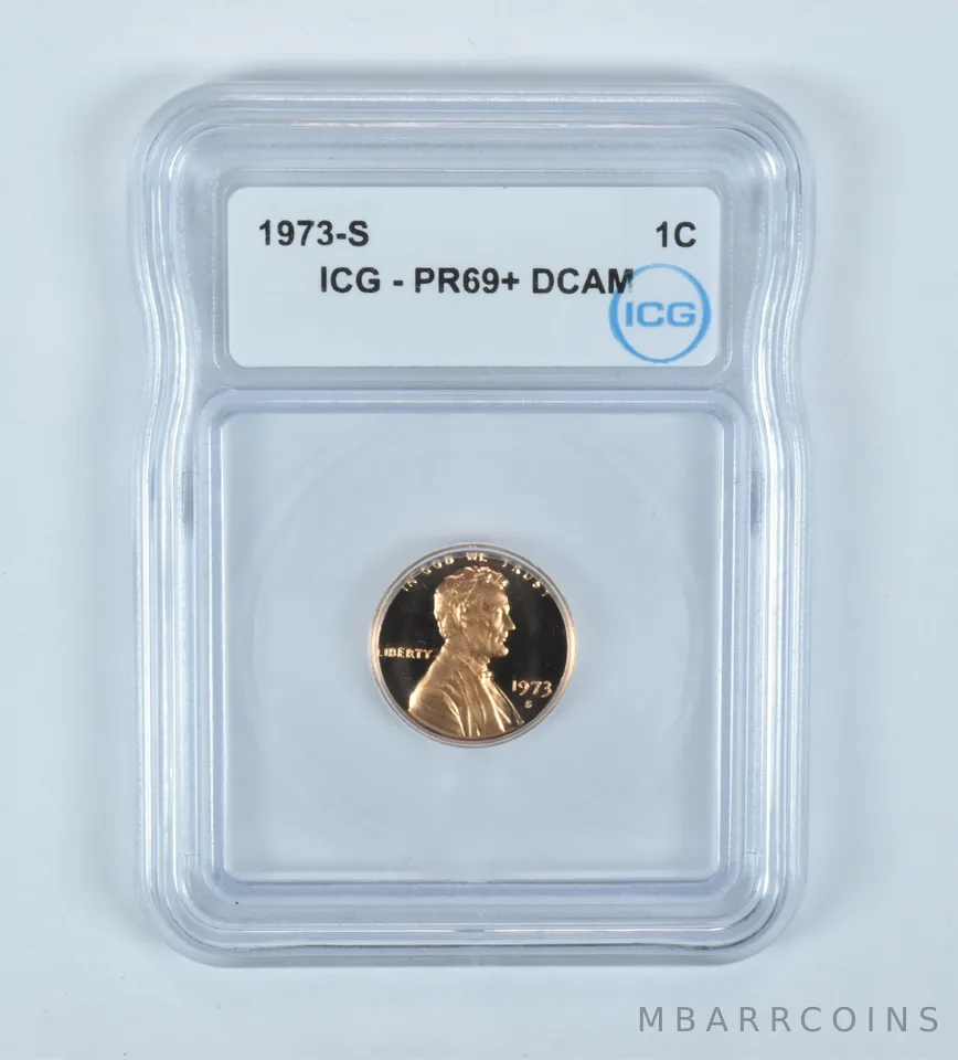 1973-S Lincoln Memorial Cent PR69+ DCAM ICG