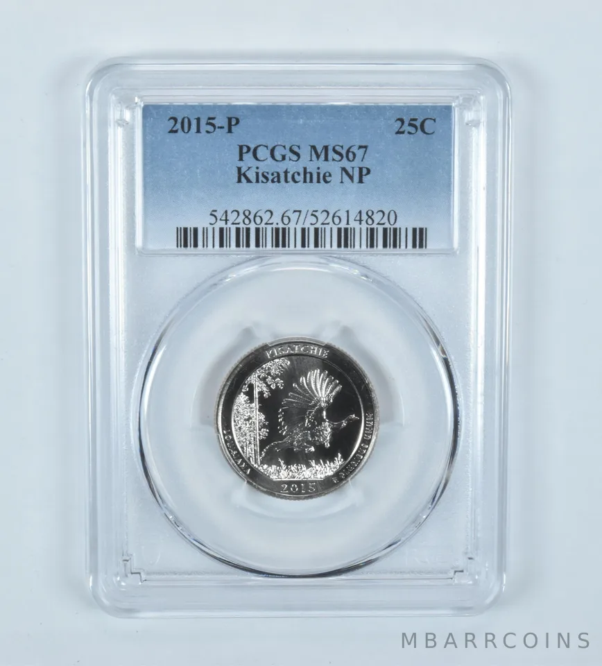 2015-P Washington Quarter ATB Kisatchie MS67 PCGS