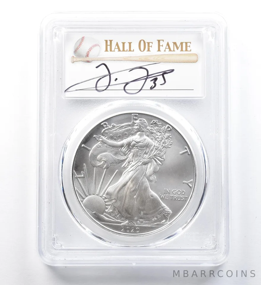 2020 (P) American Silver Eagle Frank Thomas Emergency Issue FDOI MS70 PCGS a1220