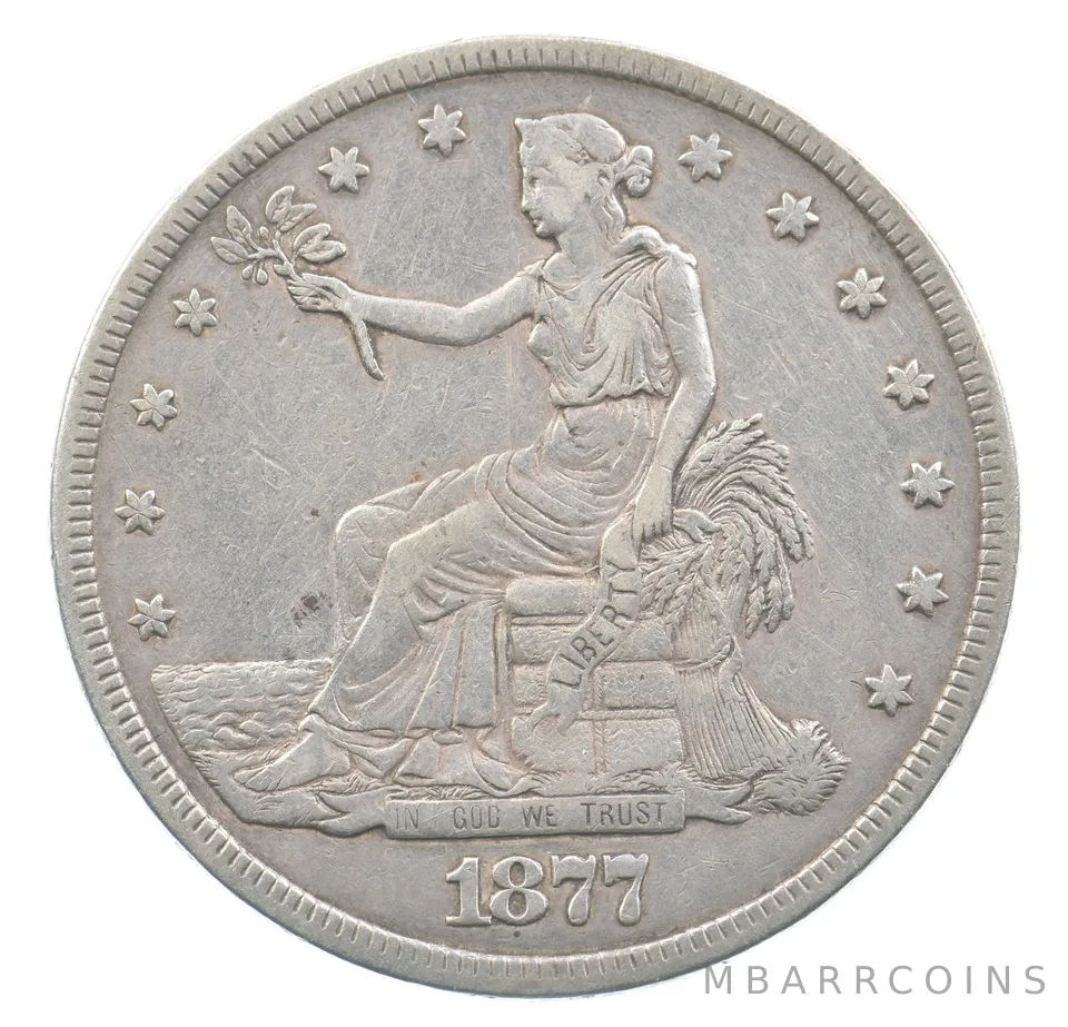 1877 Seated Liberty Trade Dollar *5654