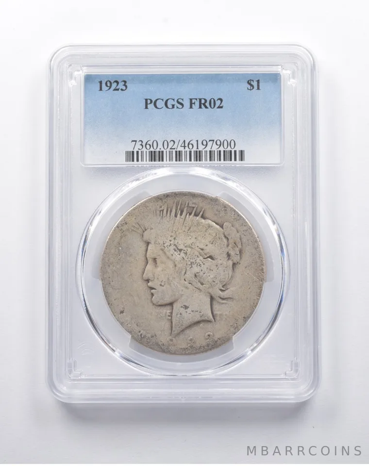 1923 Peace Silver Dollar FR02 PCGS Lowball