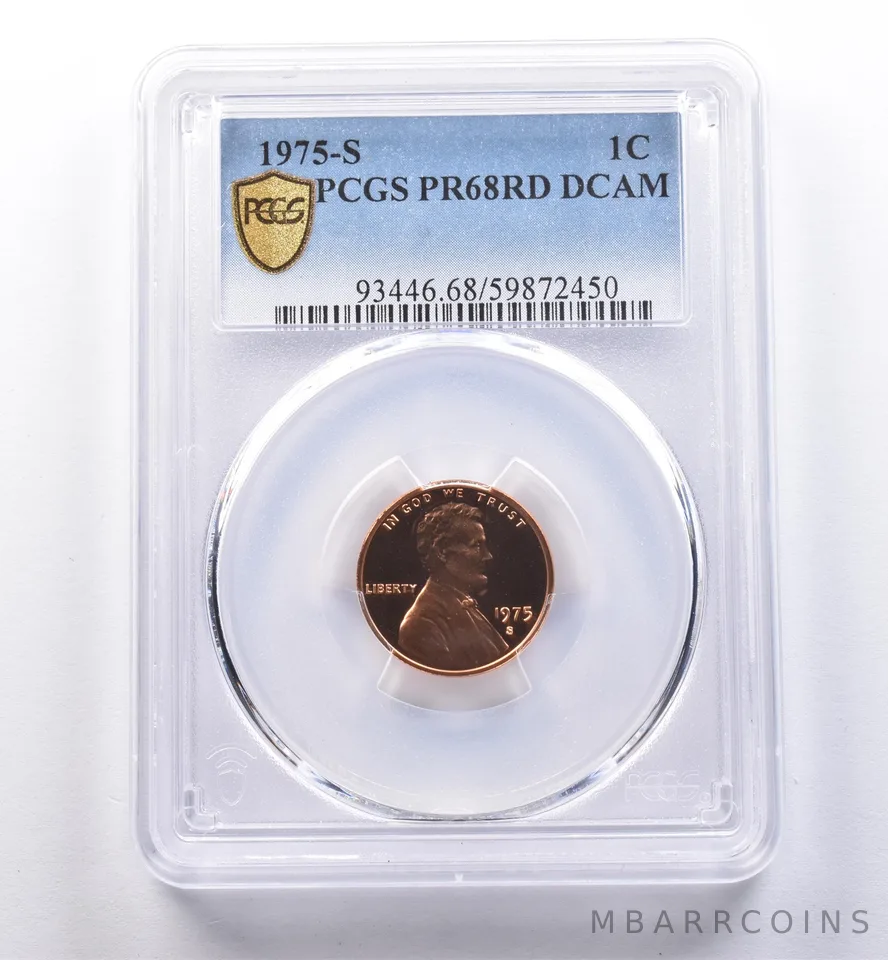 1975-S Lincoln Memorial Cent PR68 RD DCAM PCGS *8543