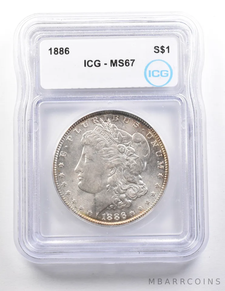 1886 Morgan Silver Dollar MS67 ICG *3672