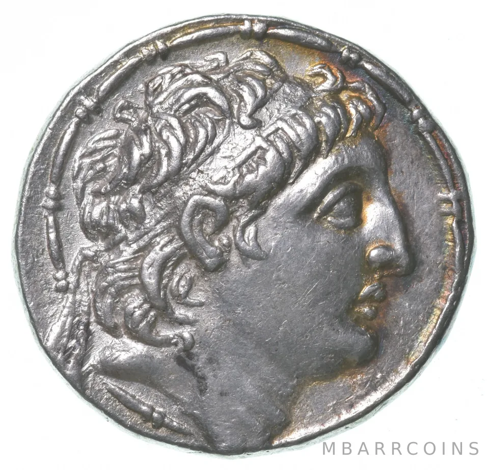 100-80 BC Ancient Greek Silver Tetradrachm - Cappadocia - Ariarathes VIII a5007