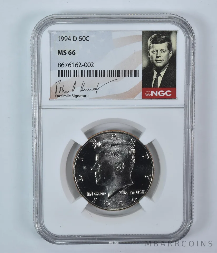 1994-D Kennedy Half Dollar MS66 NGC Signature Label