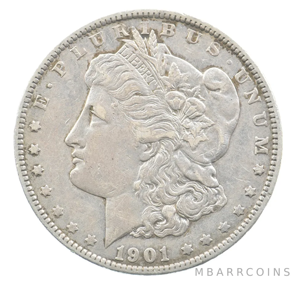 1901 Morgan Silver Dollar a5112