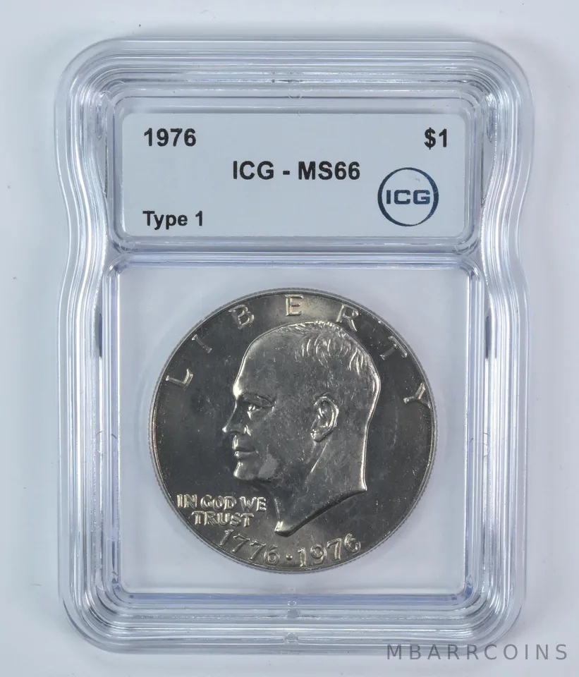 1976 Eisenhower $1 Type 1 MS66 ICG