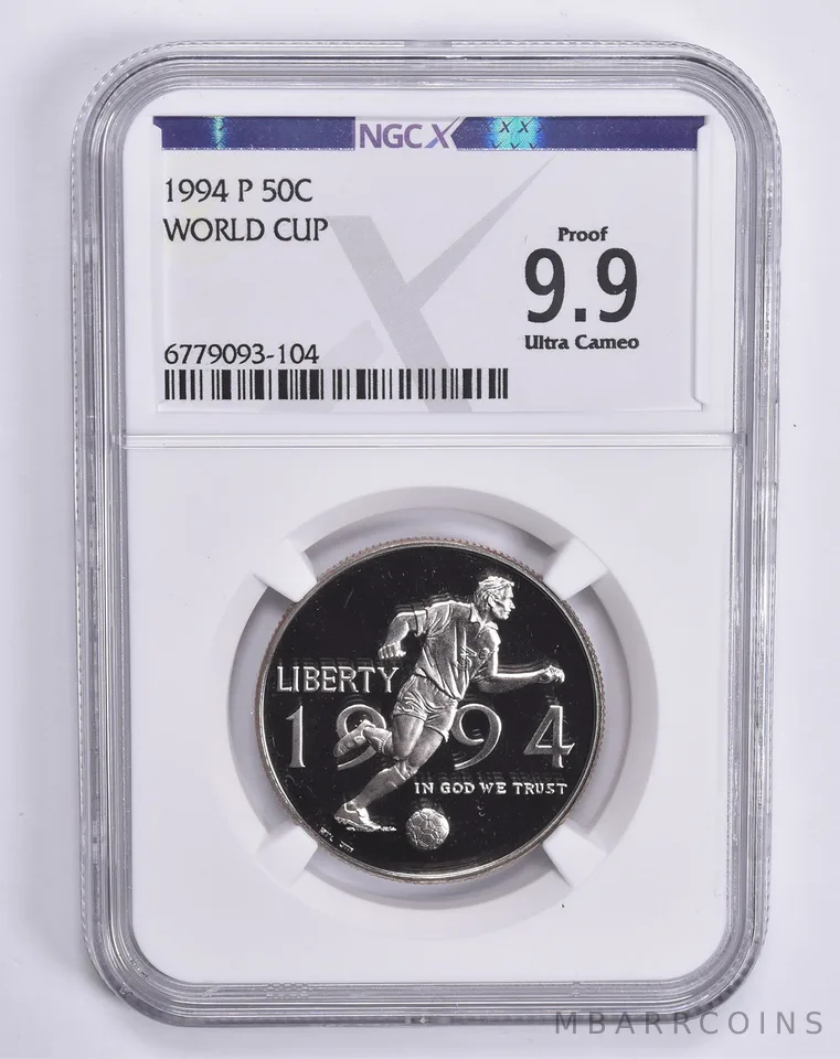 1994-P World Cup Commemorative Half Dollar Proof 9.9 UCAM NGC X NGCX