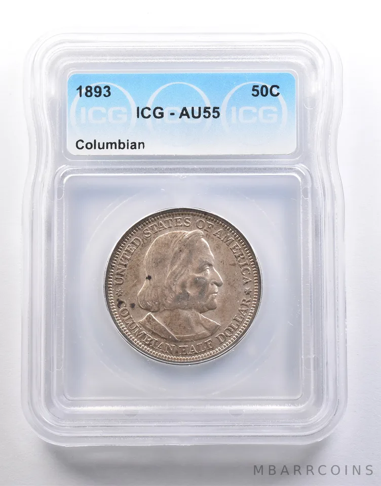 1893 Columbian Exposition Half Dollar AU55 ICG a6609