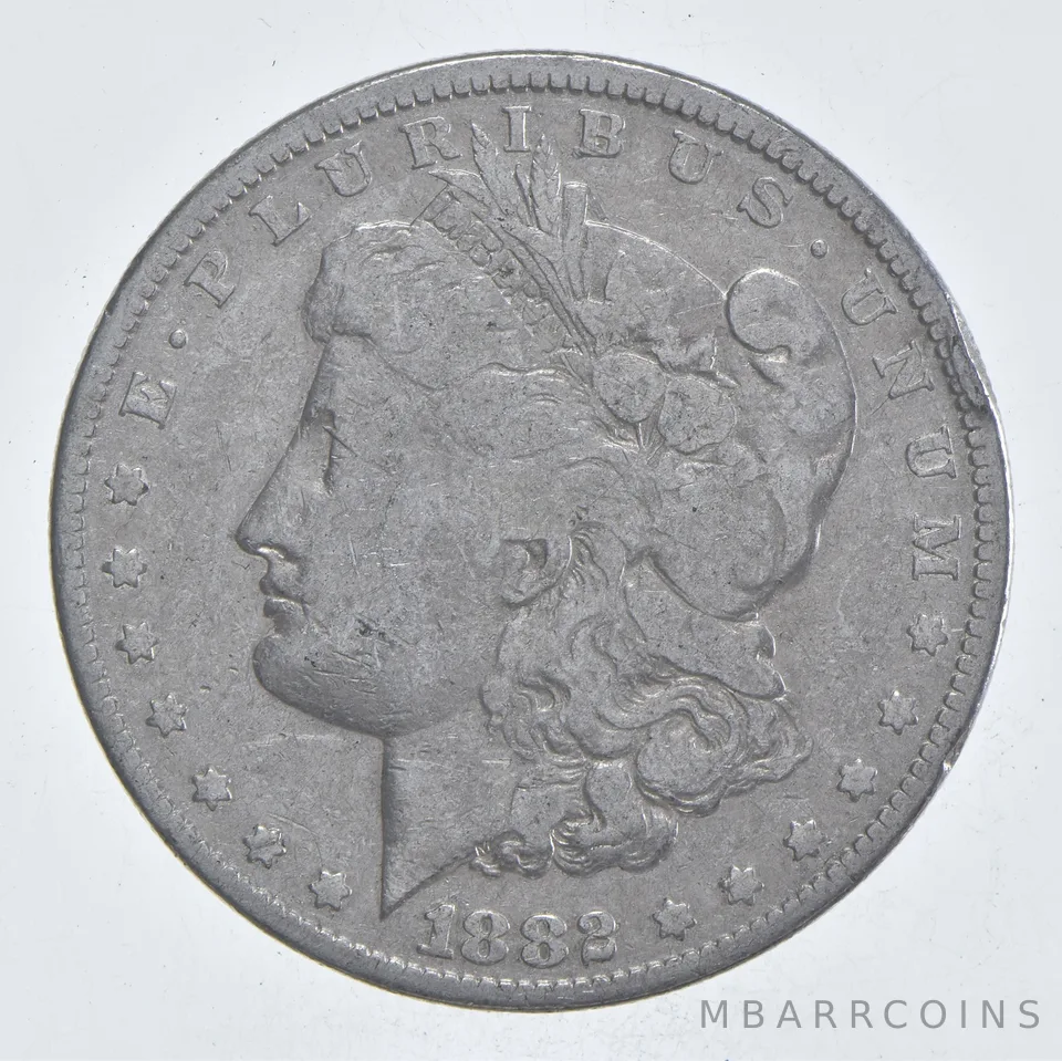 Early - 1882 Morgan Silver Dollar - 90% US Coin *999