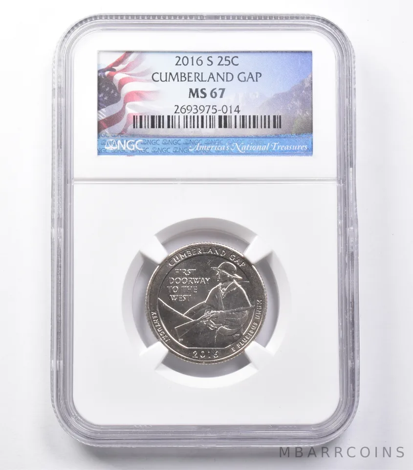 MS67 2016-S Washington Quarter Cumberland Gap NGC *5462