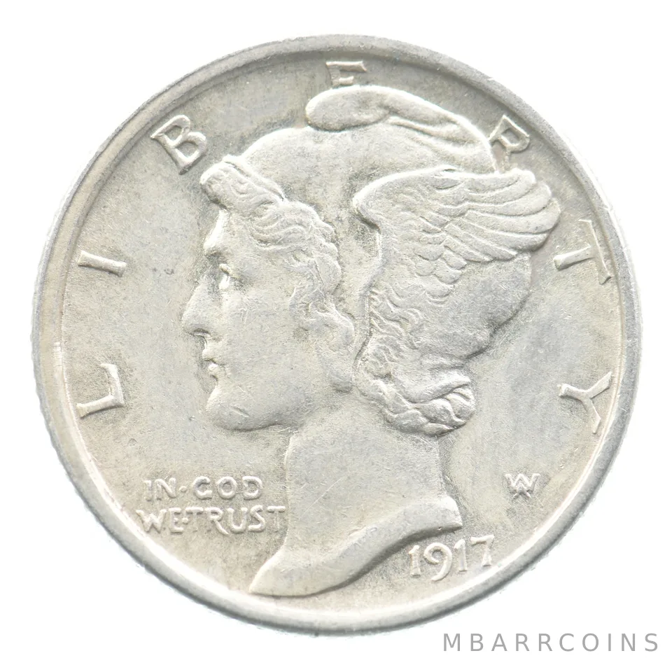 1917-S Mercury Dime *5102
