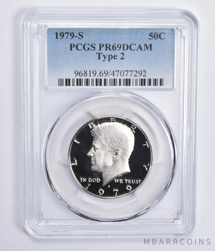 1979-S Kennedy Half Dollar Type 2 PR69 DCAM PCGS Blue Lbl