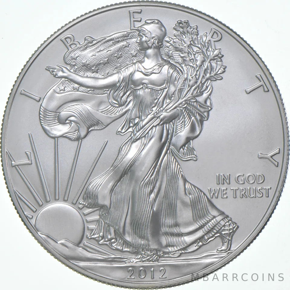 2012-W Burnished Silver Eagle