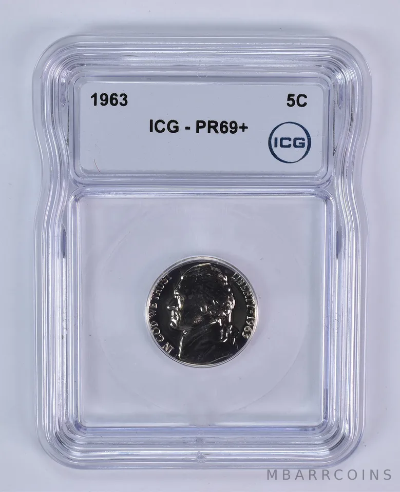 1963 Jefferson Nickel PR69+ ICG