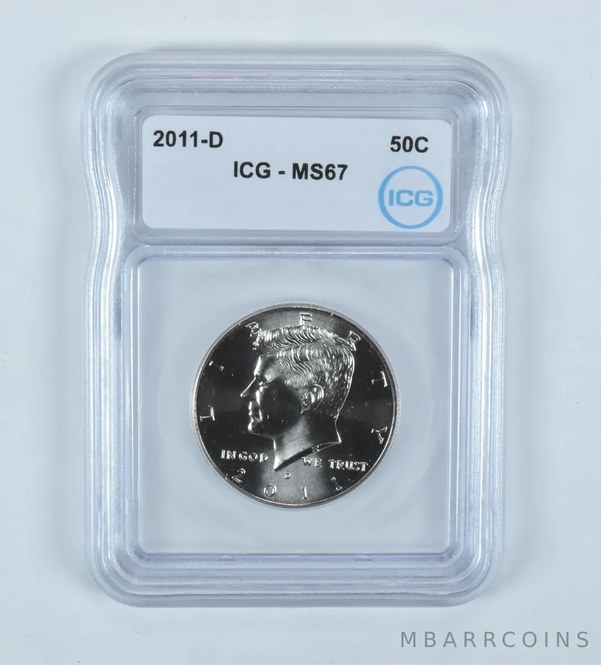 2011-D Kennedy Half Dollar MS67 ICG