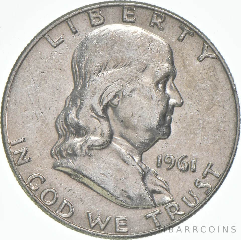 1961-D Franklin Half Dollar AU 90% Silver