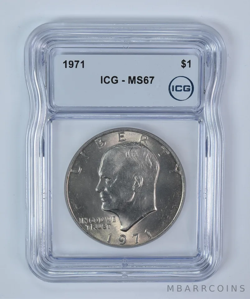 1971 Eisenhower $1 MS67 ICG
