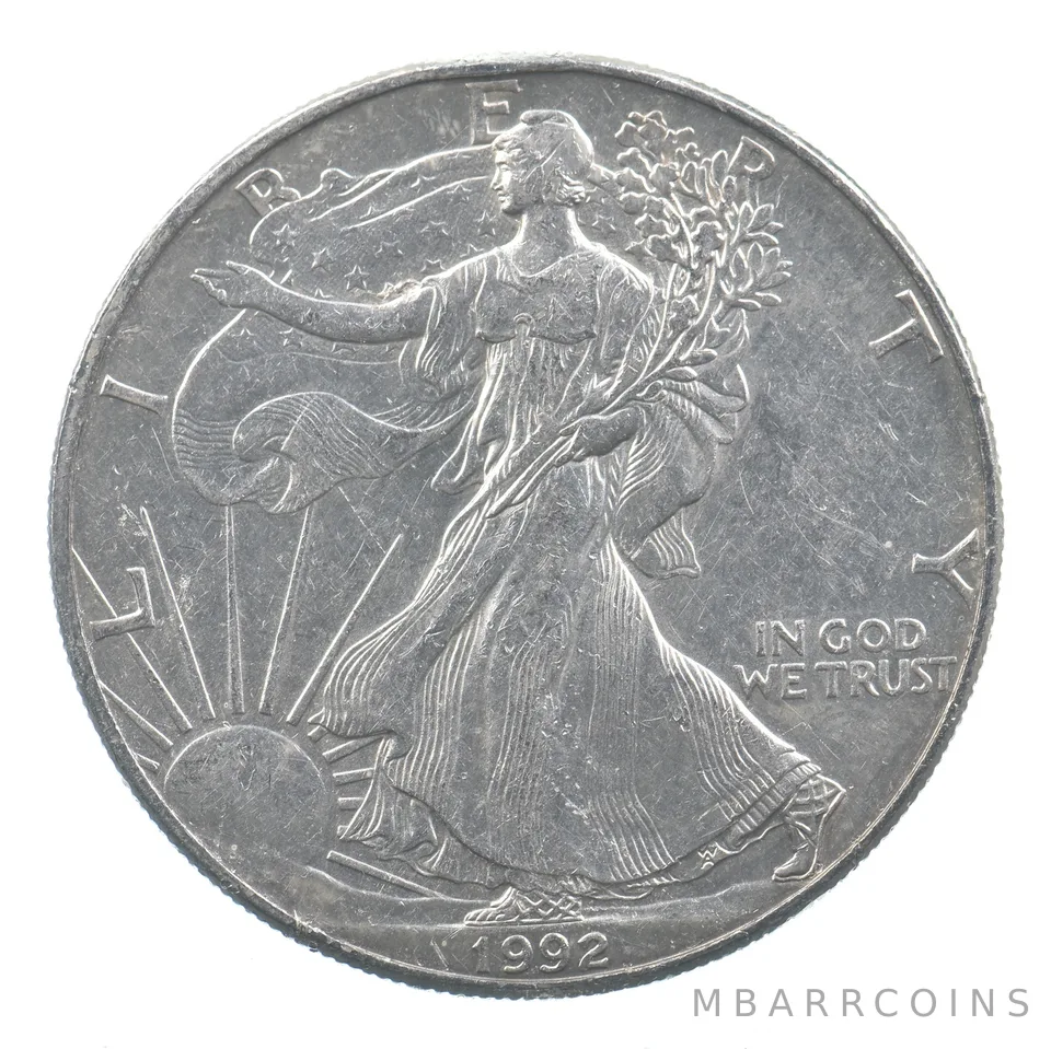Better Date 1992 American Silver Eagle 1 Troy Oz .999 Fine Silver *855