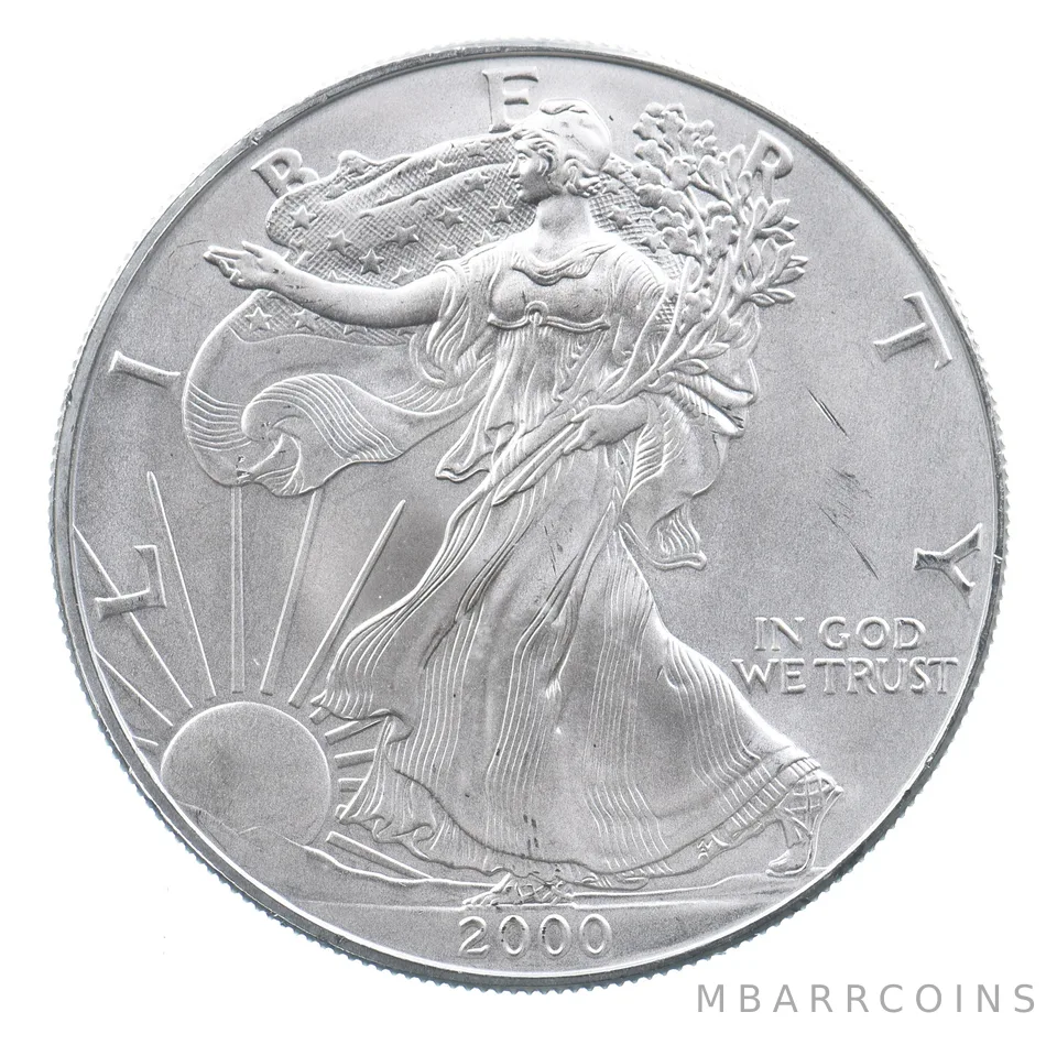 Better Date 2000 American Silver Eagle 1 Troy Oz .999 Fine Silver *729